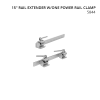 15" Rail Extender w/One Power Rail Clamp